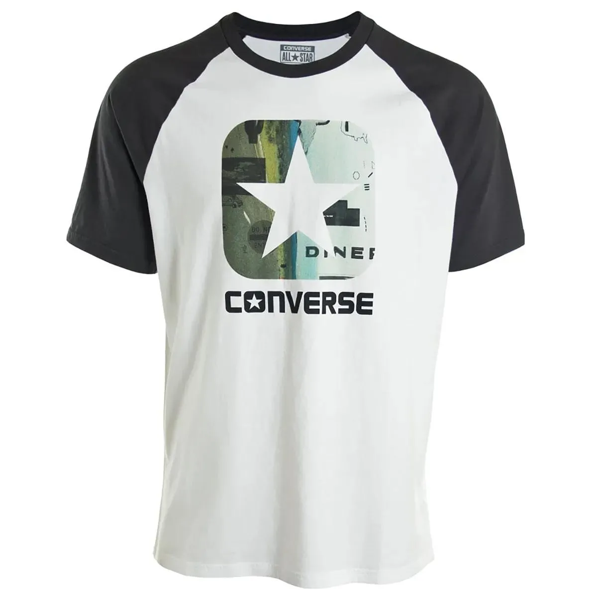 Converse T-shirt T-MAJICA M. - ICON PATTERN FILL CLASSIC FIT SS RAGLAN - 14092C-102 