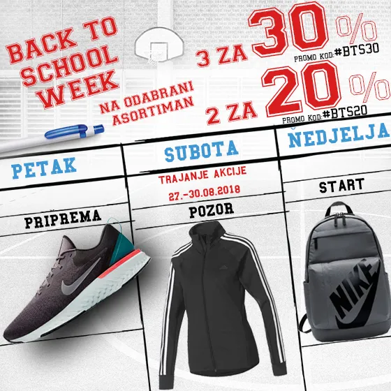 Back to school priča u Sport Visionu se nastavlja