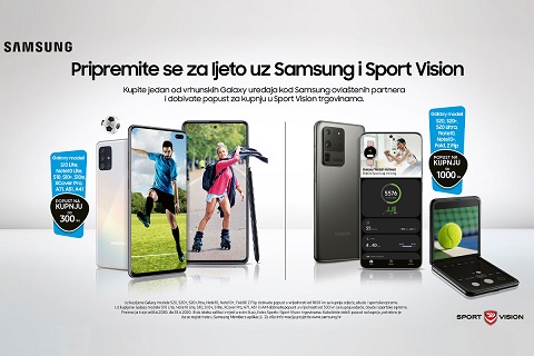 VELIKA LJETNA SAMSUNG I SPORT VISION AKCIJA: SJAJNI POPUSTI UZ SAMSUNG TELEFONE