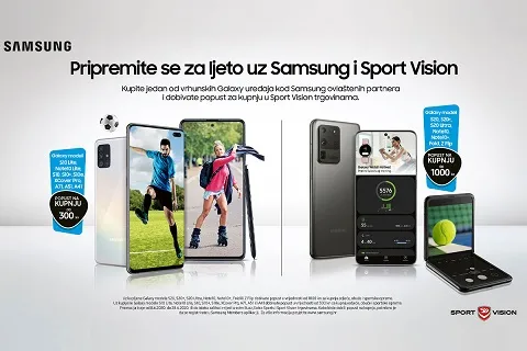 VELIKA LJETNA SAMSUNG I SPORT VISION AKCIJA: SJAJNI POPUSTI UZ SAMSUNG TELEFONE