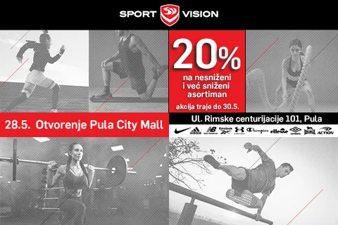SPORT VISION OTVORIO VRATA U PULA CITY MALL-U