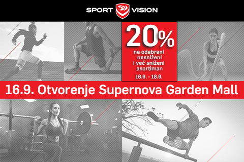 SPORT VISION OTVARA VRATA U SUPERNOVA GARDEN MALL-U