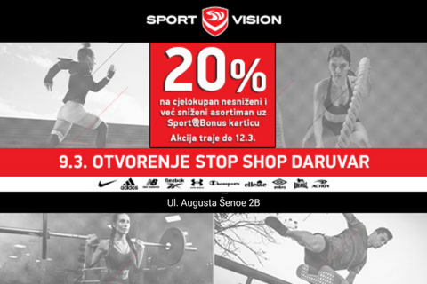 SPORT VISION OTVARA JOŠ JEDNA VRATA U DARUVARU!