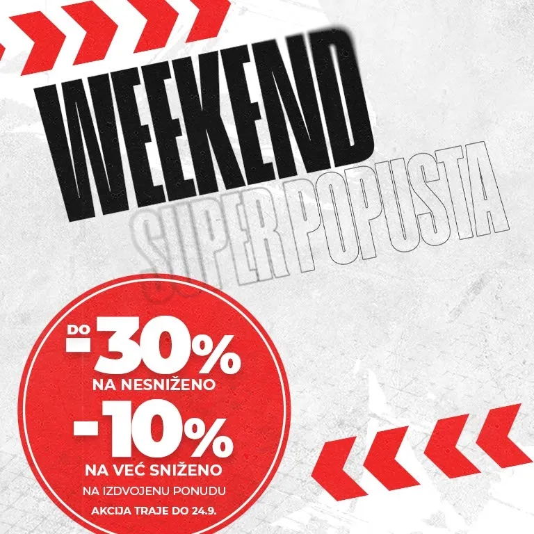 Vikend super popusta 22.-24.9.