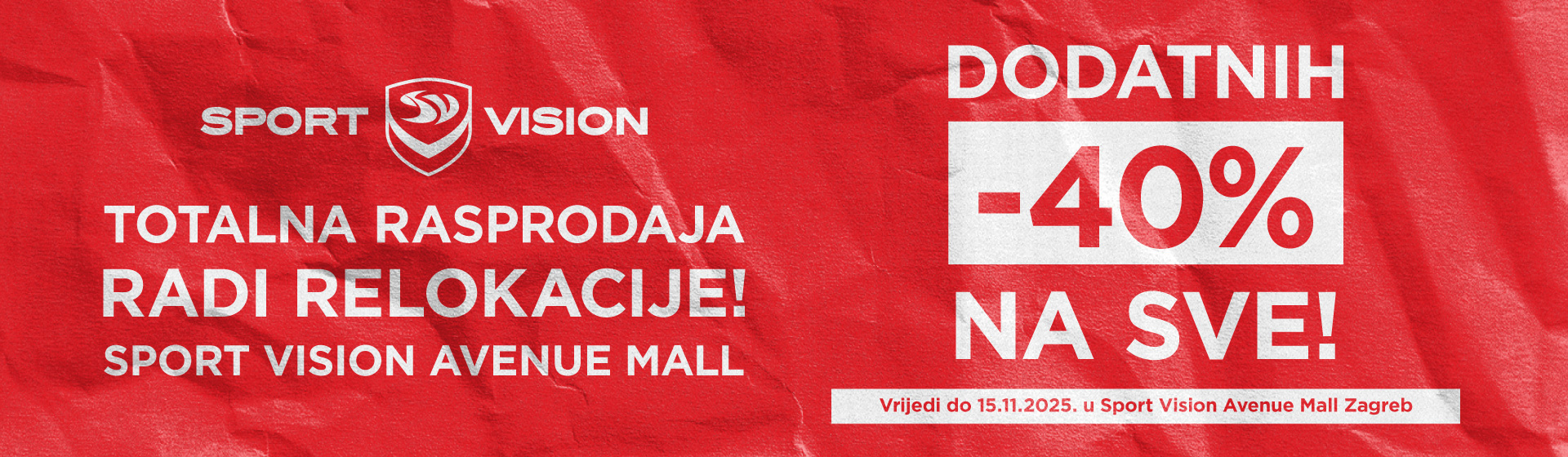 OGROMNA RASPRODAJA U AVENUE MALLU!