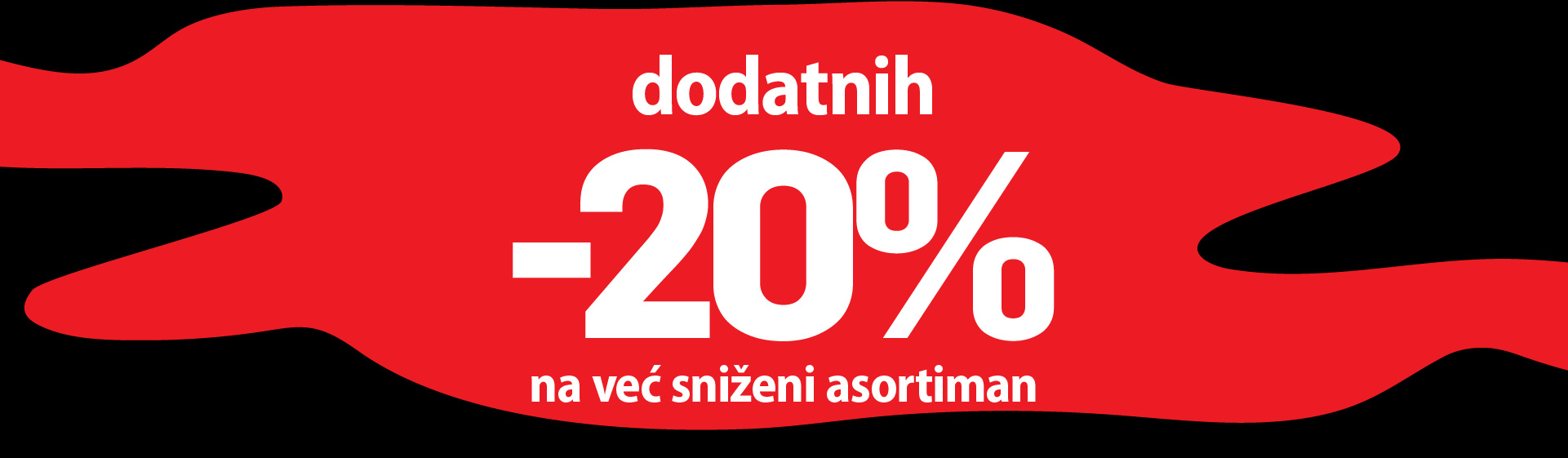 OSTVARITE -20% DODATNOG POPUSTA NA KOMPLETAN SNIŽENI ASORTIMAN SAMO U SPORT VISION TRGOVINAMA!