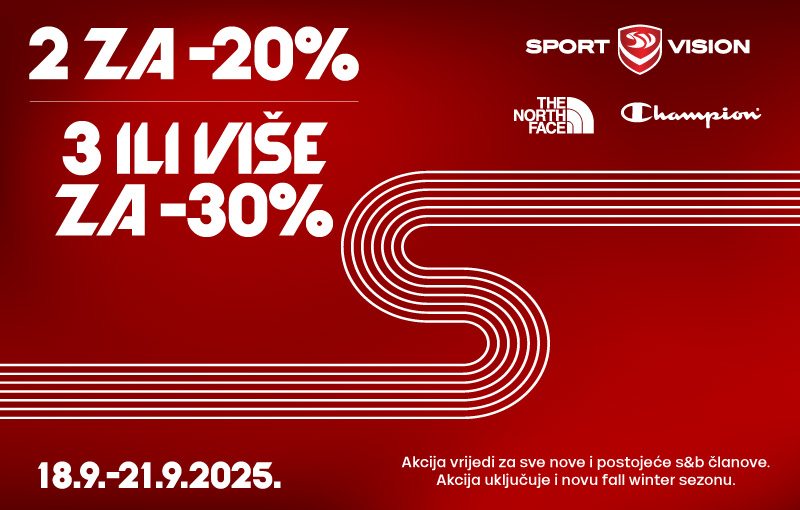 Požuri u partnerske trgovine jer te čeka 2 za 20%, 3 ili više za ČAK -30% popusta!