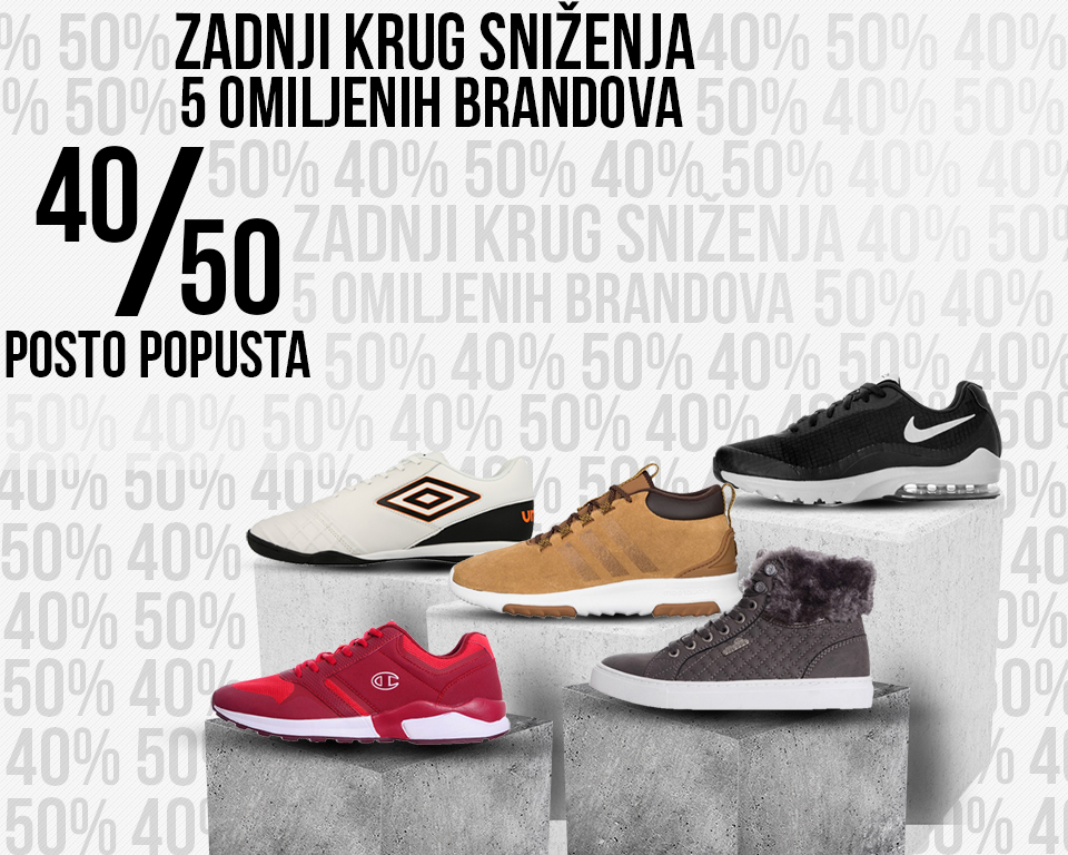 Popusti od 40% do 50% na 5 omiljenih brandova