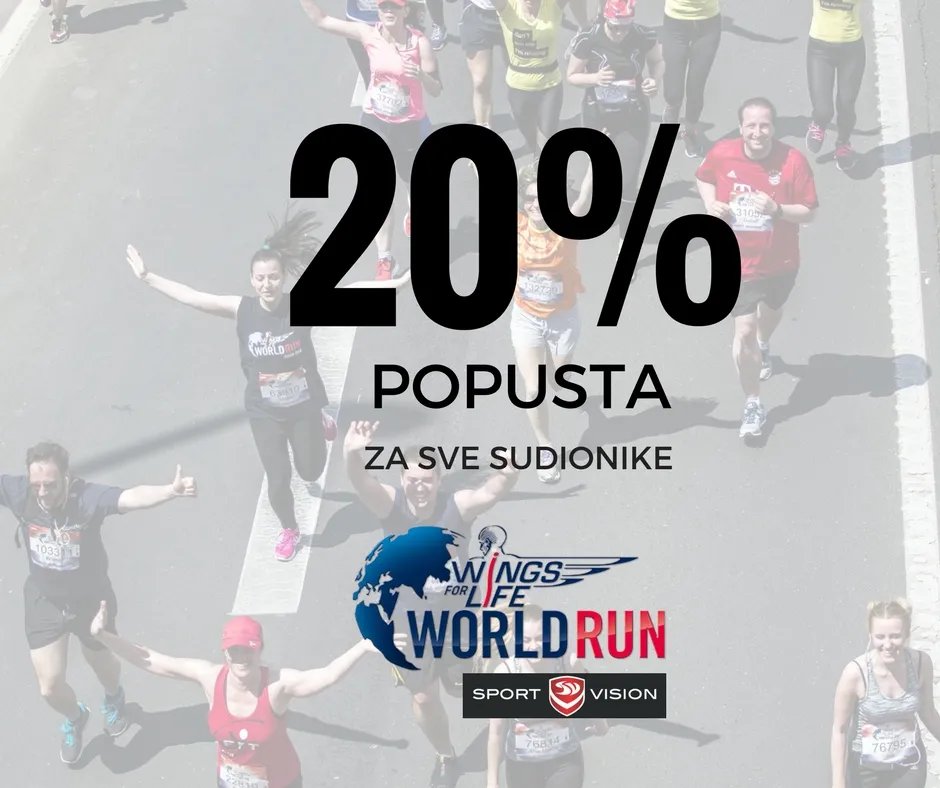Poseban popust za sudionike Wings for Life World Run 