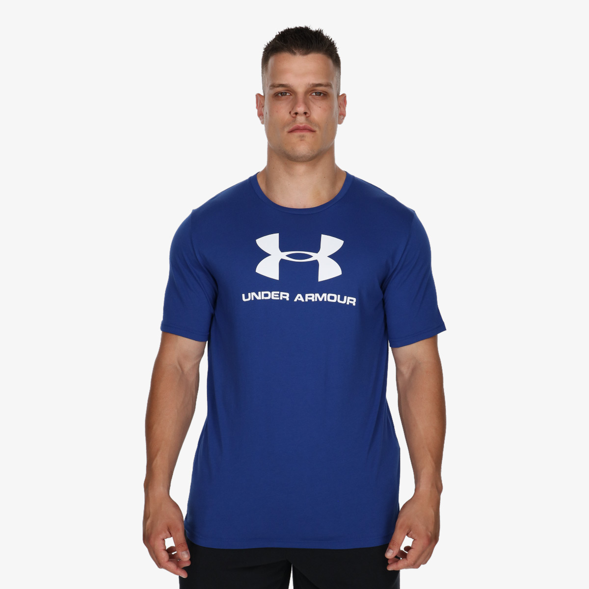 Under armour logo t shirt hot sale