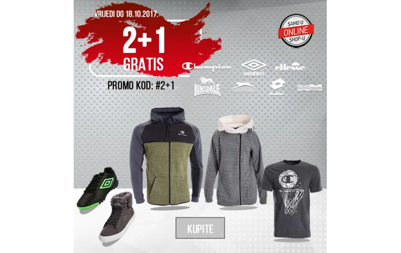 Odaberi tri artikla, a plati dva