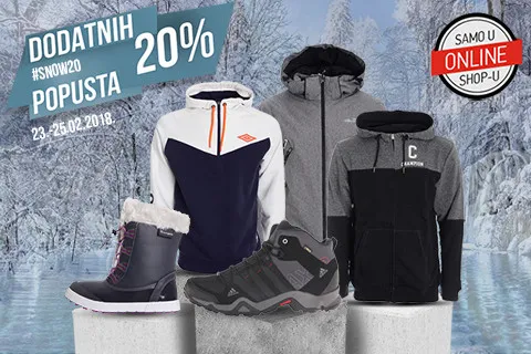 20% popusta na odabrani zimski asortiman