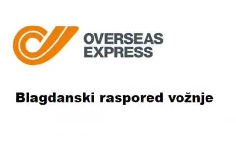 Overseas - blagdanski raspored vožnje
