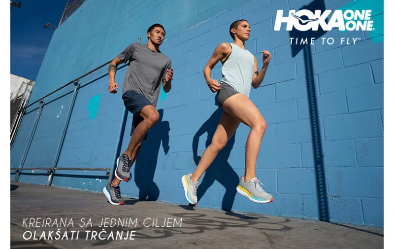 NAJBRŽE RASTUĆI PREMIUM TRKAČKI BREND HOKA ONE ONE® EKSKLUZIVNO U SPORT VISION TRGOVINAMA