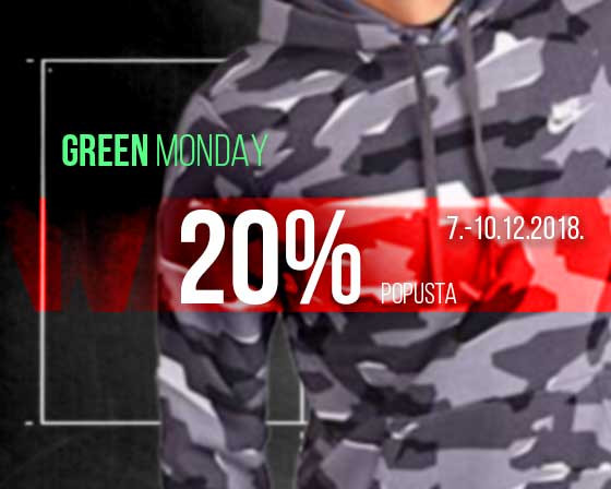 20% popusta za Green Monday vikend