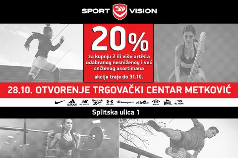 SPORT VISION OTVARA SVOJA 36. VRATA U METKOVIĆU!