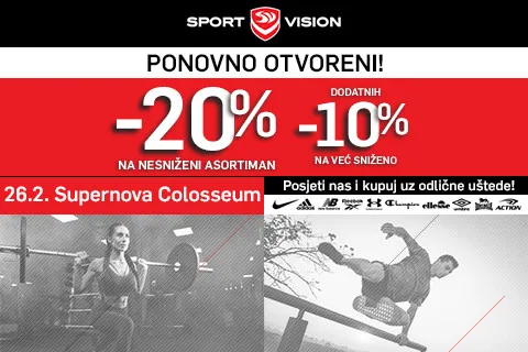 Ponovno otvorenje Sport Vision trgovine u Slavonskom Brodu!