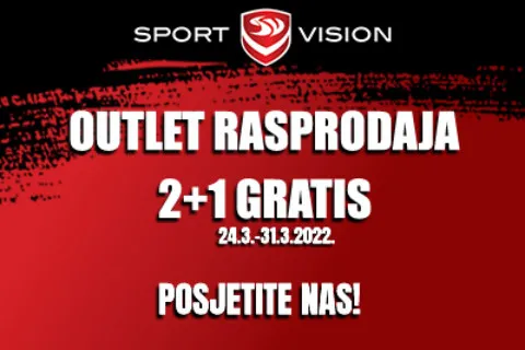 SPORT VISION 2+1 GRATIS AKCIJA U OUTLETIMA