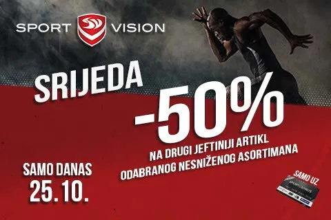 JOŠ JEDNA SPORT VISION SRIJEDA U MJESECU DONOSI NAJBOLJE POPUSTE