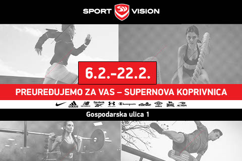 Počelo je preuređenje Sport Vision trgovine u Koprivnici!