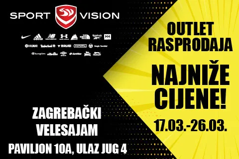 POČINJE SPORT VISION OUTLET RASPRODAJA - ZAGREBAČKI VELESAJAM!