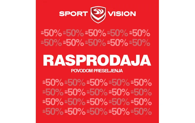 Rasprodaja povodom preseljenja u Sport Vision trgovini CCone Split