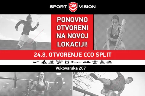 PONOVNO OTVORENJE SPORT VISION TRGOVINE U CCO SPLIT!