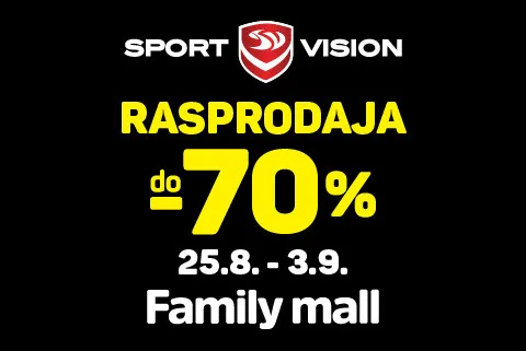 VELIKA SPORT VISION OUTLET RASPRODAJA U FAMILY MALLU!