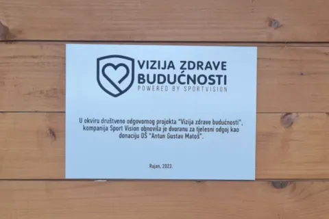 JOŠ JEDNA ŠKOLA JE PREUREĐENA U SKLOPU PROJEKTA VIZIJA ZDRAVE BUDUĆNOSTI!