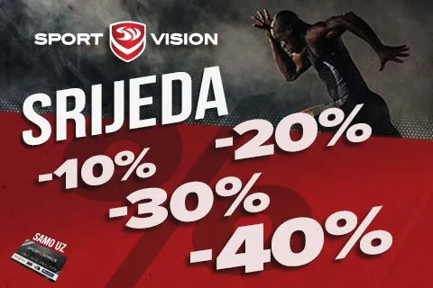 Posljednja Srijeda u mjesecu znak je za Sport Vision najbolje popuste!