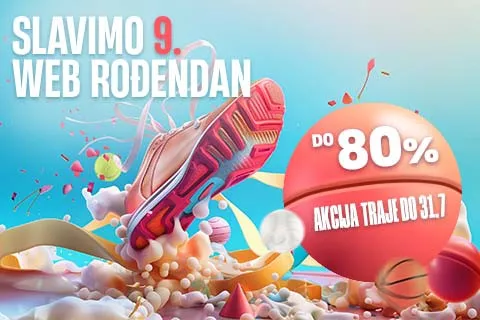 Proslavimo zajedno 9. WEB Sport Vision rođendan uz ponudu do -80% popusta!