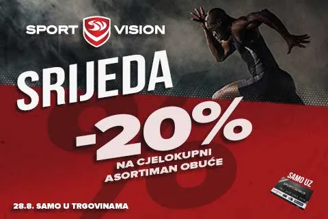 Sport Vision  B2S Srijeda donosi idealnu priliku za kupnju omiljene obuće! 
