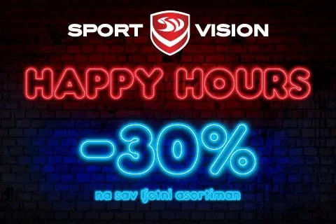 Pripremili smo vam još jednu sjajnu Happy Hours akciju u Sport Vision trgovinama!