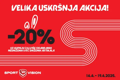 Uskršnja potraga za najboljom ponudom završava u Sport Vision trgovinama!