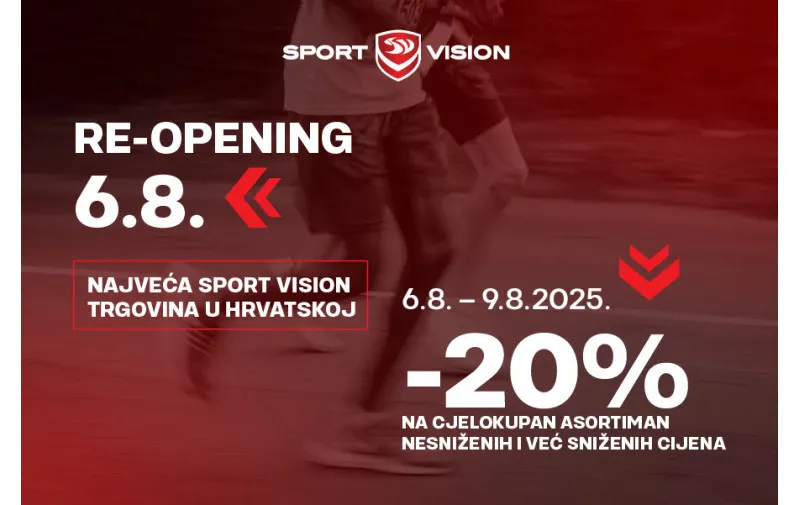 SPORT VISION OTVARA NAJVEĆU TRGOVINU U HRVATSKOJ