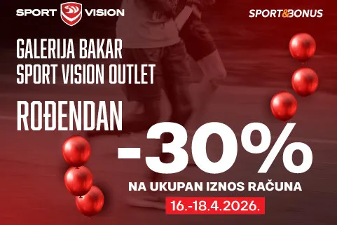 Sport Vision Galerija Bakar slavi rođendan uz -30% na UKUPAN IZNOS RAČUNA!