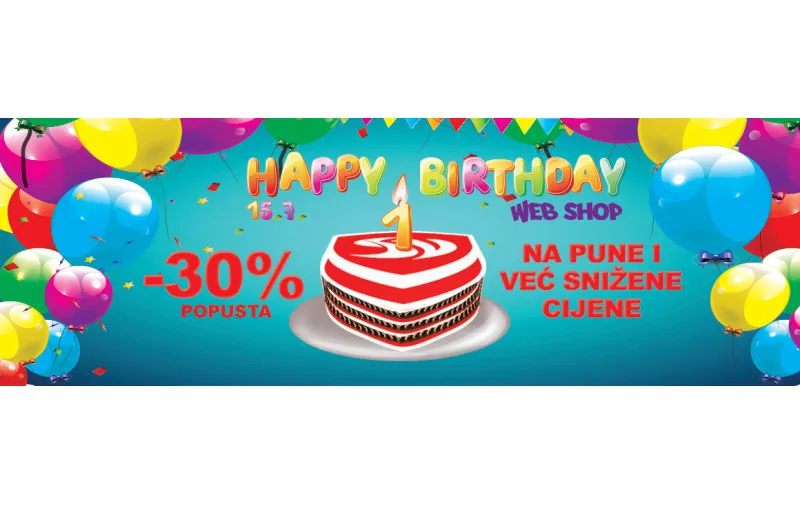 Sretan rođendan Web Shop