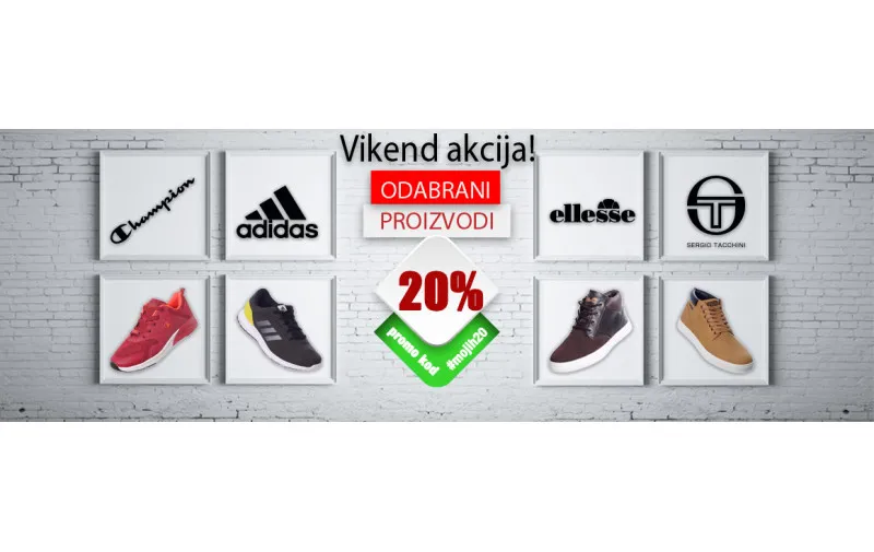  [Sneaker vikend]  Odabrani top modeli uz 20% popusta