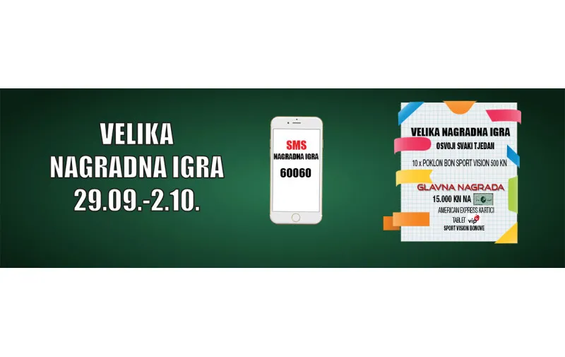 Obavite kupnju u Sport Visionu i osvojite 15.000 kn!