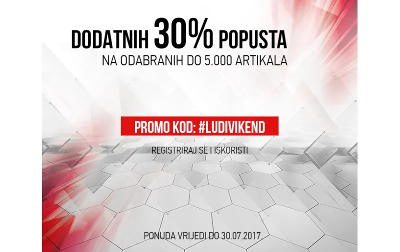 Sportsko vikend ludilo – dodatnih 30% popusta na webu