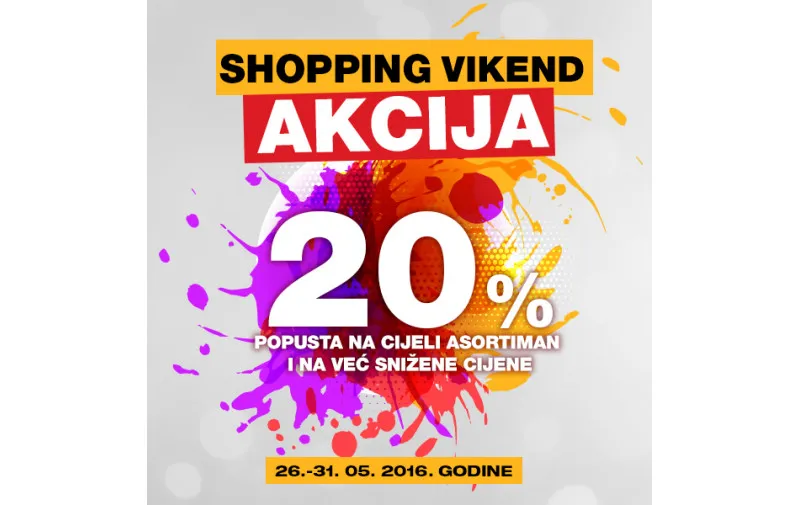 Shopping Vikend na Webu - 20% popusta na sve