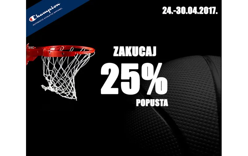 Tjedan Champion košarke uz 25% popusta