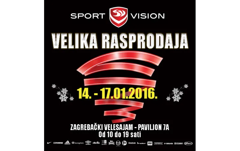 Velika rasprodaja 14. do 17.01. Zagrebački velesajam