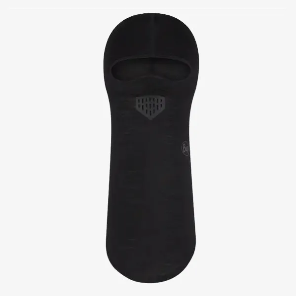 Buff MERINO LIGHTWEIGHT BALACLAVA SOLID BLACK 