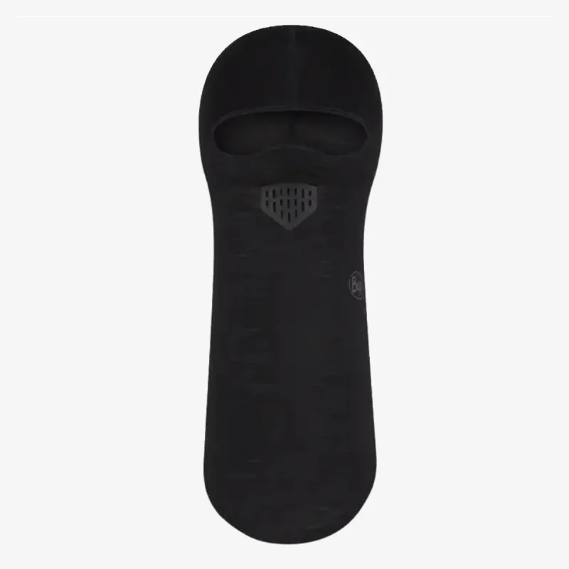 Buff MERINO LIGHTWEIGHT BALACLAVA SOLID BLACK 