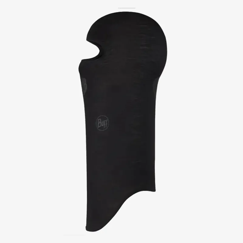 Buff MERINO LIGHTWEIGHT BALACLAVA SOLID BLACK 
