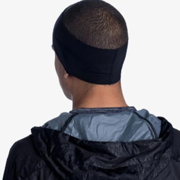 Buff Bandana TECH FLEECE HEADBAND SOLID BLACK 