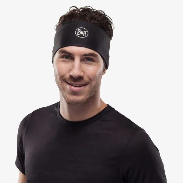 Buff Bandana TECH FLEECE HEADBAND SOLID BLACK 