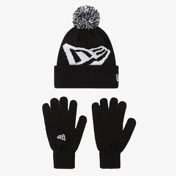 New Era Komplet za djecu SET OTR. KIDS GLOVE KNIT KIT BLK ŠT:MIX 