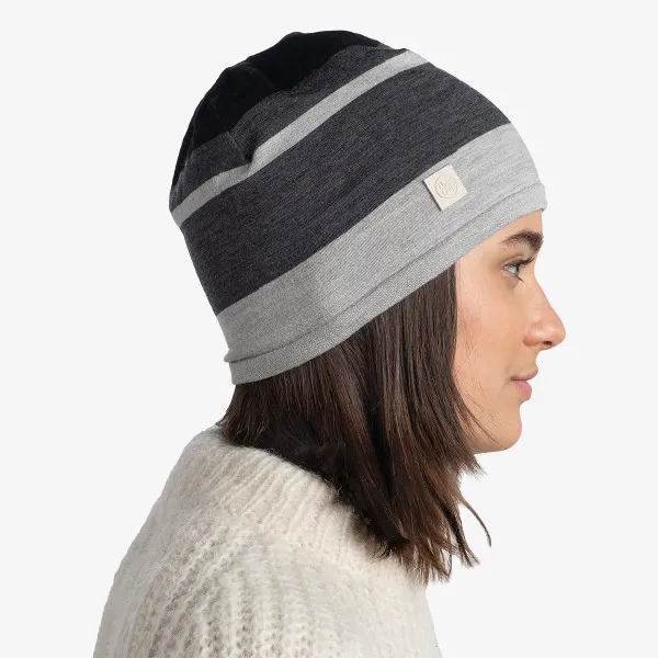 Buff Zimska kapa MERINO MOVE BEANIE GRAPHITE 